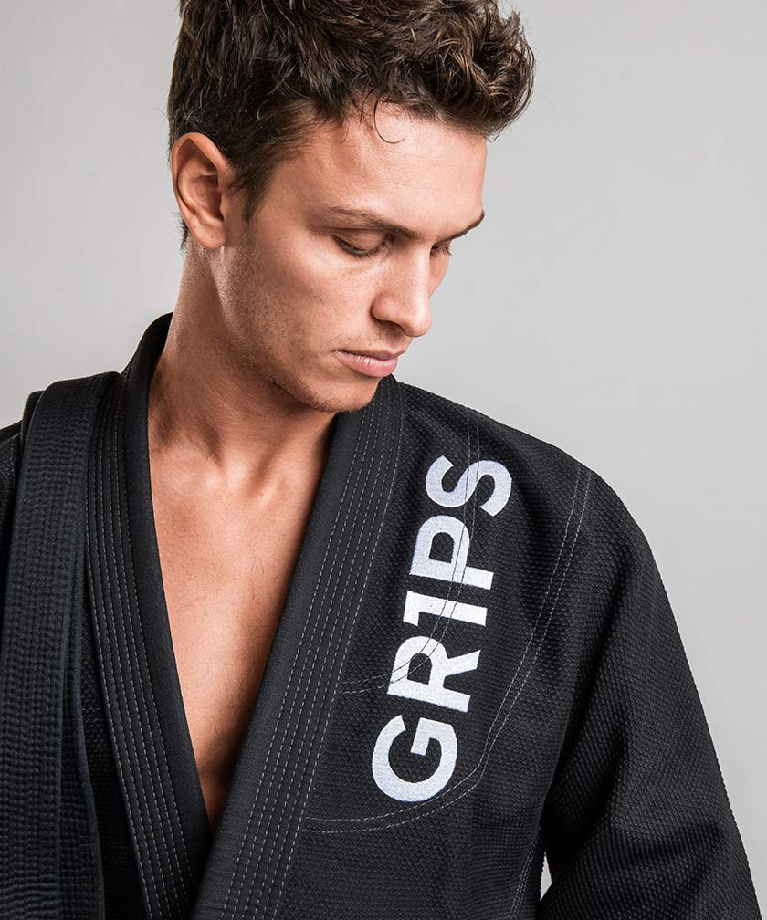 BJJ GI Primero Competition Gr1ps Black